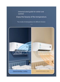 CityRiya-Long Air Conditioner Deflector Air Conditioning Wind Shield, Split Ac Adjustable Flow Deflector Preventing Ac From Blowing Directly, For Home Office Retractable Ac Windshield (Transparent hanging)  - Image 5