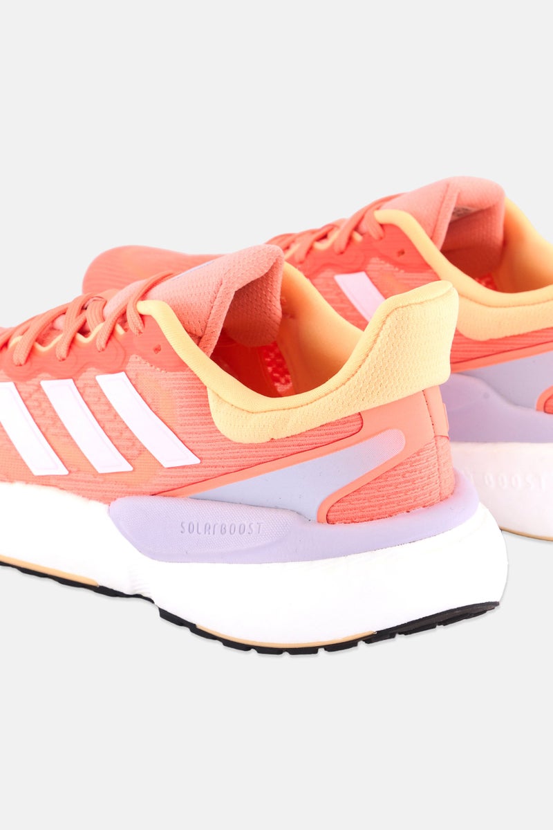 Adidas Women Solarboost 5 Lace Up Running Shoes, Coral - Image 3