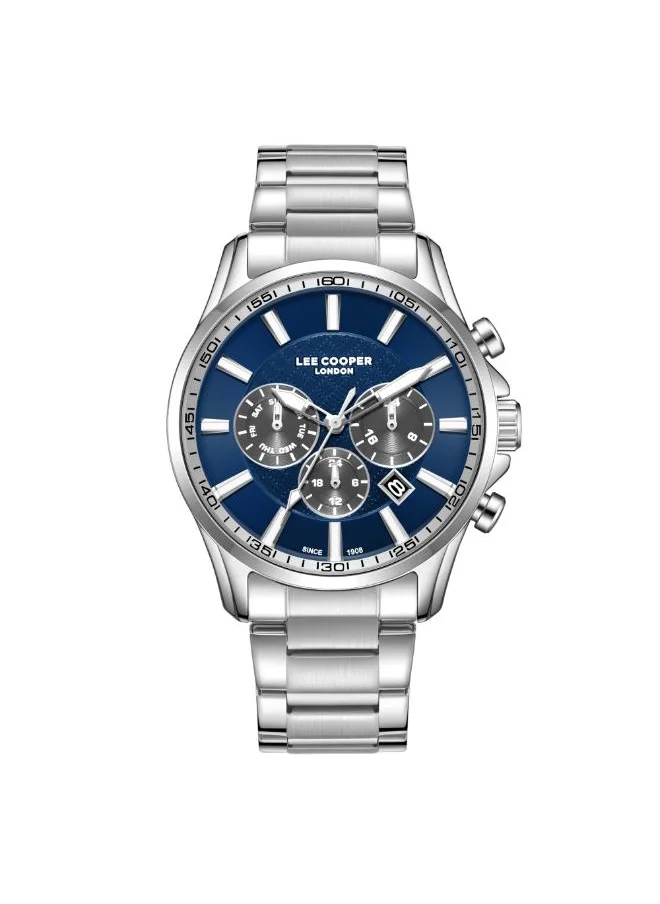 Lee Cooper Men's Multi Function Display Watch With Silver Metal Strap - LC08149.390