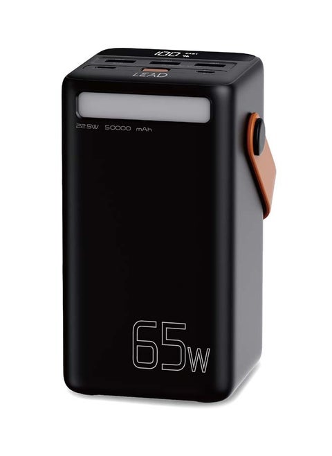 بانك طاقة، JP296-50000mAh، 65W 2 نوع-C أسود