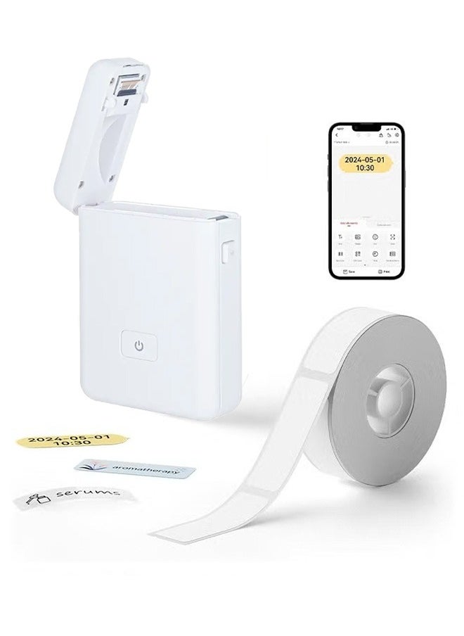 Generic Mini Label Printer, High-Speed Thermal Printer, Suitable For Organizing Household Items, Cosmetics Assortment, Jewelry Labels, Compatible With Android Ios Smartphones  - Image 1