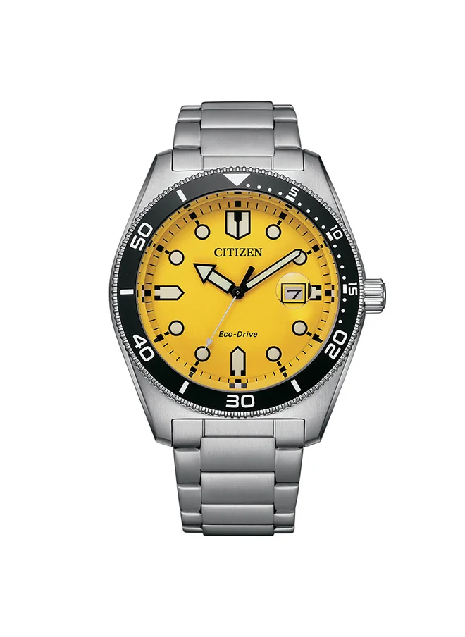 CITIZEN Men's Analog Tonneau Shape Stainless Steel Wrist Watch AW1760-81Z 43 Mm