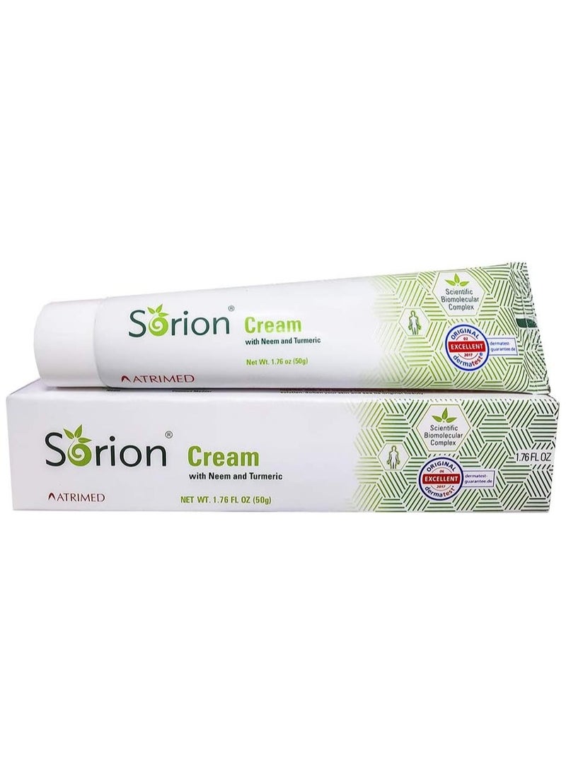 Sorion - Cream With Neem And Turmeric For Dry Itchy & Flaky Skin 50g - Image 1