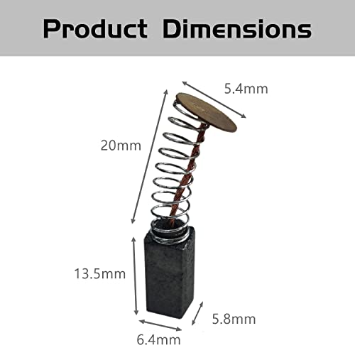 Tuntrol 2pcs 5/32" Inner Flex Shaft Cable for Rotary Grinding Tool with 2pcs Carbon Brush, Replacement Core Flexible Shaft Attachment, Drill Grinder Part Accessories - Image 3