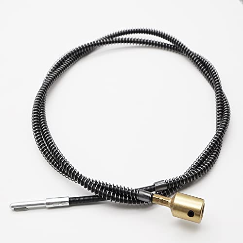 Tuntrol 2pcs 5/32" Inner Flex Shaft Cable for Rotary Grinding Tool with 2pcs Carbon Brush, Replacement Core Flexible Shaft Attachment, Drill Grinder Part Accessories - Image 4