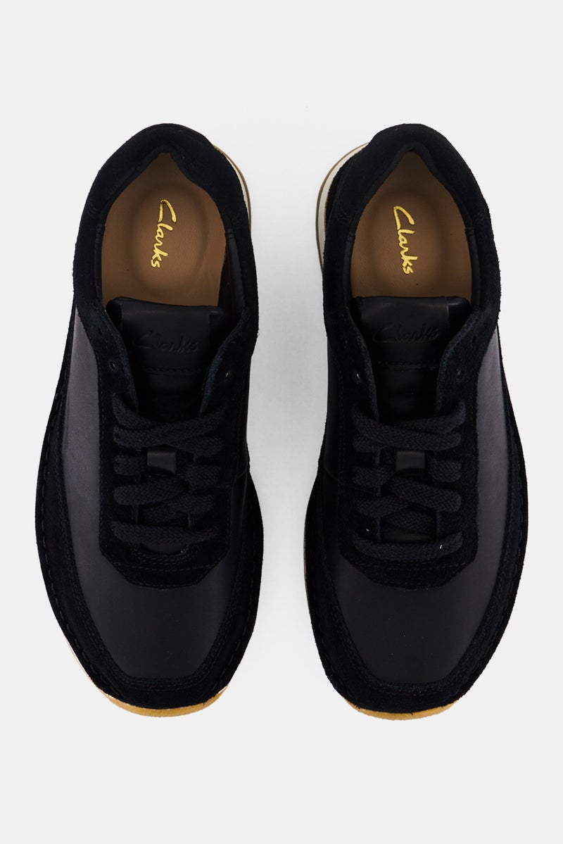 clarks Women Standard Craftrun Lace Up Shoes, Black  - Image 2