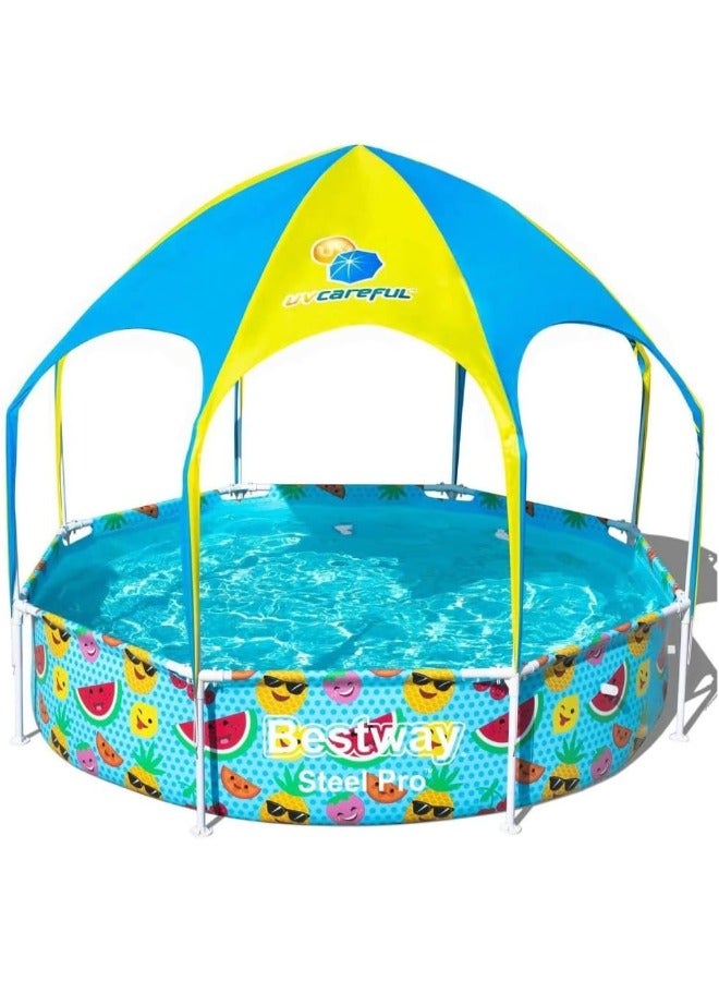 Bestway Bestway Steel Pro UV Careful Splash-in-Shade Play Pool 2.44m x 51cm  - Image 2