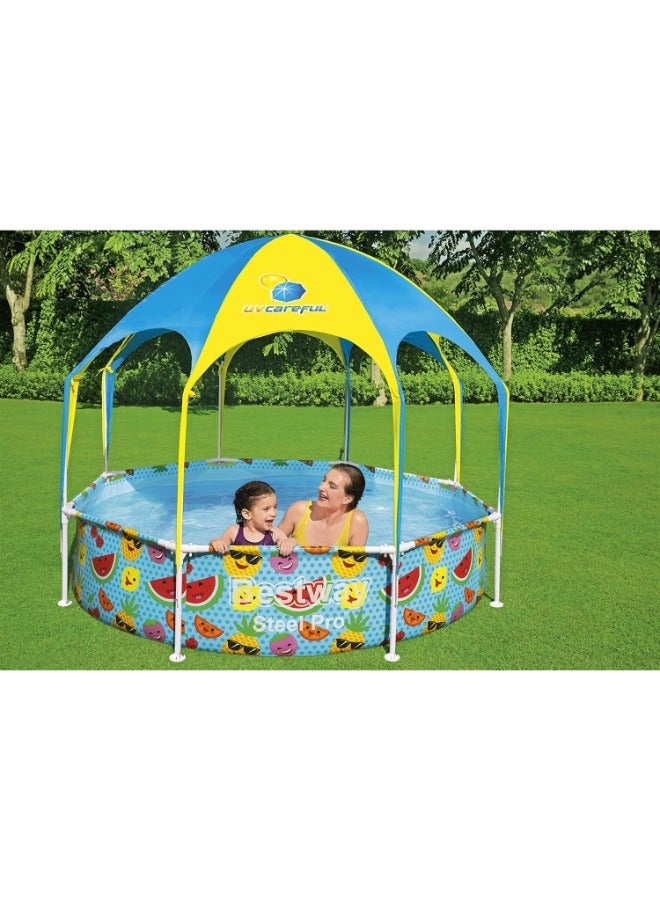 Bestway Bestway Steel Pro UV Careful Splash-in-Shade Play Pool 2.44m x 51cm  - Image 3