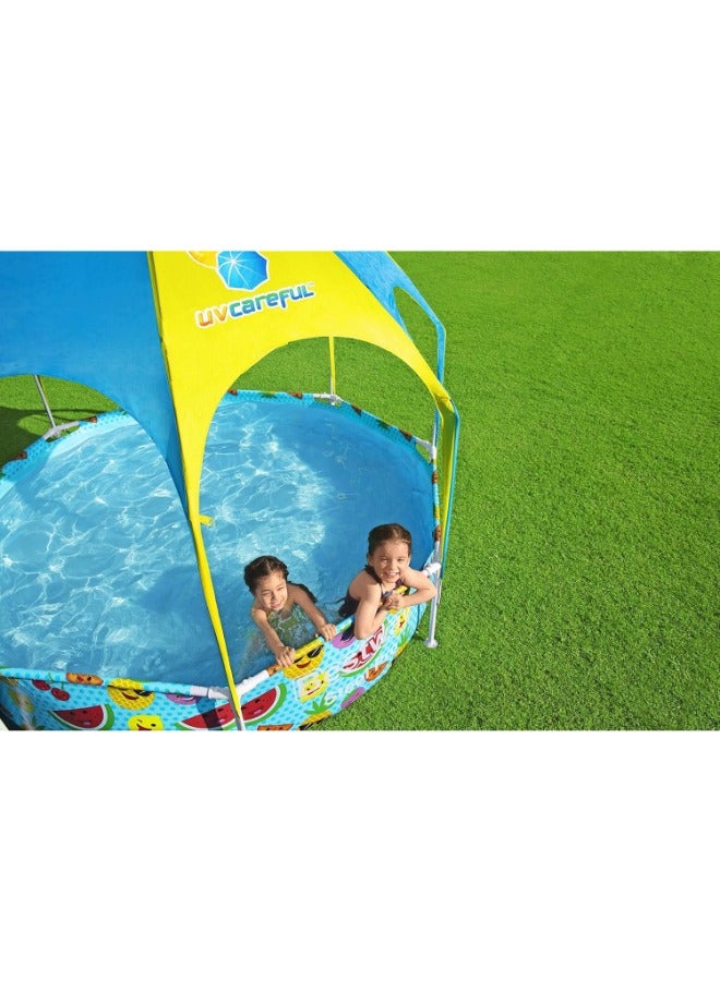 Bestway Bestway Steel Pro UV Careful Splash-in-Shade Play Pool 2.44m x 51cm  - Image 4