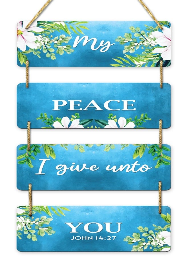AR Creative My Peace - Bible Verse Wall Hanging For Home Decoration, Bible Quotes MDF Wooden Wall Art, Bible Verse, Home, Office Decor, Wall Wood Hanger (15 inch x 11 inch) - Image 1