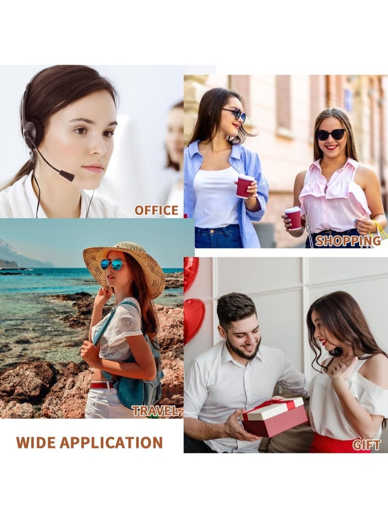 Excefore 4 Pack Lipstick Cases Keychain, Portable PU Leather Chapstick Holder, Lip Gloss Chapstick, Suitable for Travel Daily Accessories (Pink, White, Brown, Black) - Image 4