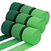 WSICSE Green Crepe Paper Streamers 9 Rolls 738ft Green Streamers Party Decorations for Wedding Decor Birthday Party Baby ShowerBride Shower DIY Gift Wrapping 177 Inch x 82 FtRoll - Image 2