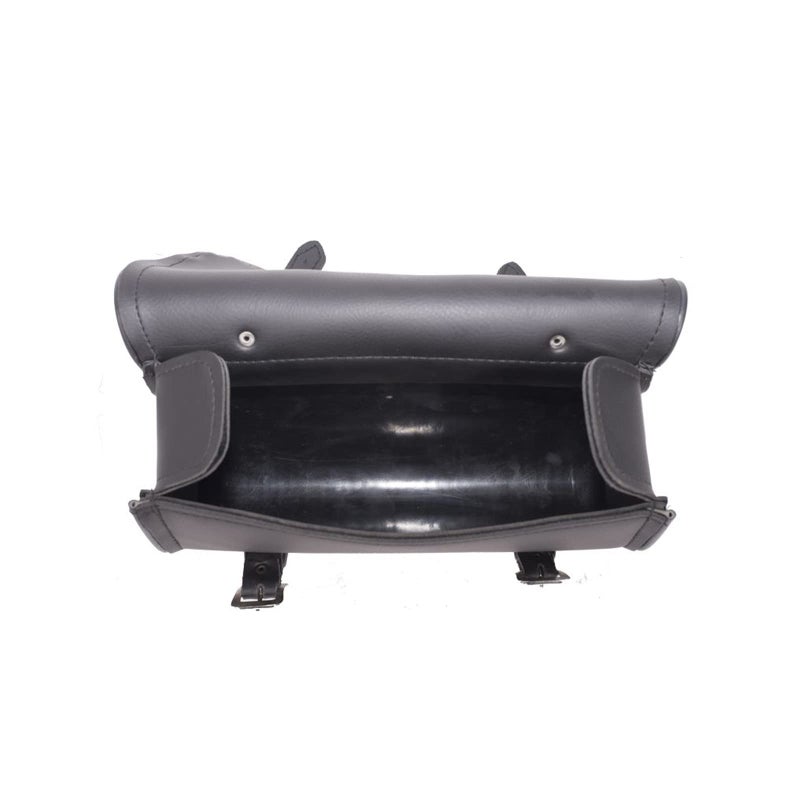 Gargoyle Bells Motorcycle Tool Bag with Flames Handlebar Bag for Motorcycle (Black, 10") - Image 3