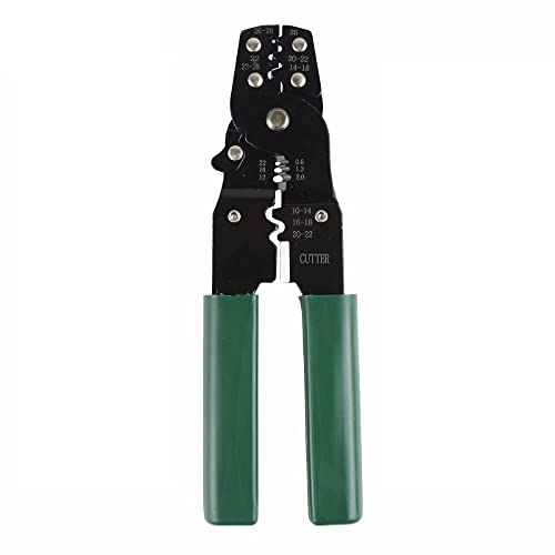 DOTCOM 8-Inch Self-Adjusting Automatic Cable Cutter Crimper, 5 in 1 Multipurpose Tool Wire Stripping Cutting Pliers, 10-24 AWG (0.2~6.0mm²) (Yellow) (WT-21) - Image 1