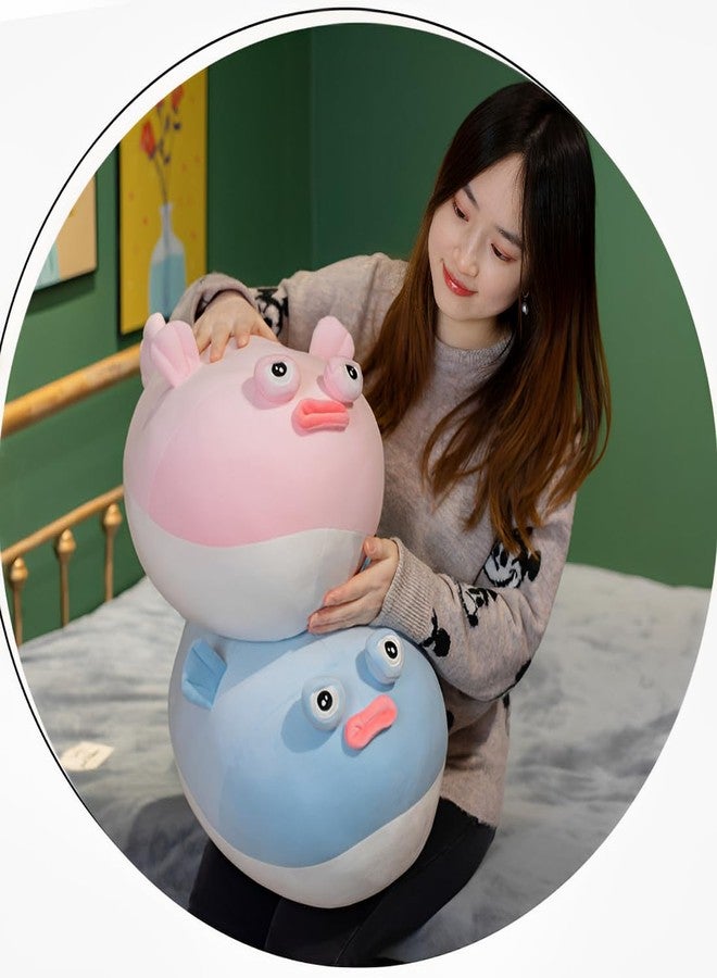 OPHRBU Puffer Fish Plush Pillow，12inch Simulation Pufferfish Plush Toy，Birthday Holiday Christmas for Girls Boys Adults (Pink) - Image 5