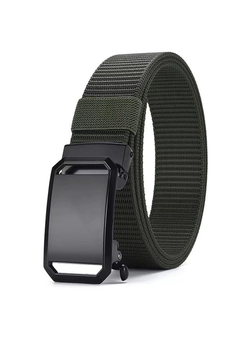 Automatic Nylon Belt for Men & Women - Fashionable, Adjustable, Durable, and Comfortable Waist Belt for Casual & Formal Wear, Everyday Use, and Outdoor Activities Blue - Image 1