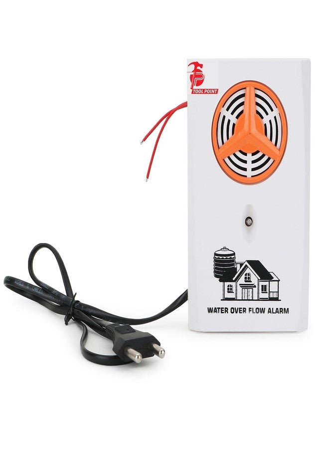Tool Point ABS CT-F Water Tank Overflow Alarm Siren with Voice Sound, Wired Sensor Security System Water Alarm Bell with Free Water Sensor (4) - Image 3