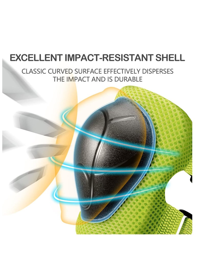 مجموعة من المعدات الواقية للأطفال والمراهقين ، الركبة ، الكوع ، مع المعصم قابل للتعديل حزام . - Image 3