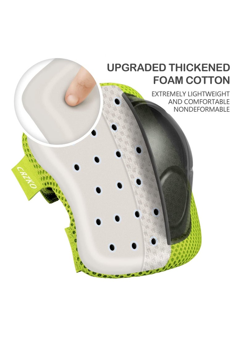 مجموعة من المعدات الواقية للأطفال والمراهقين ، الركبة ، الكوع ، مع المعصم قابل للتعديل حزام . - Image 2