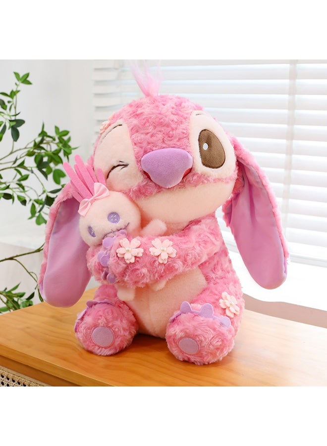 STITCH 50cm cartoon stitch pink plush doll toy skin-friendly soft doll birthday gift, suitable for adults and children's gifts - Image 1