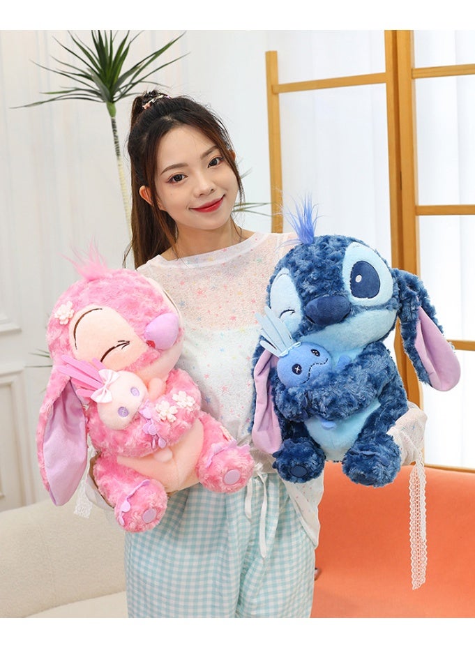 STITCH 50cm cartoon stitch pink plush doll toy skin-friendly soft doll birthday gift, suitable for adults and children's gifts - Image 3