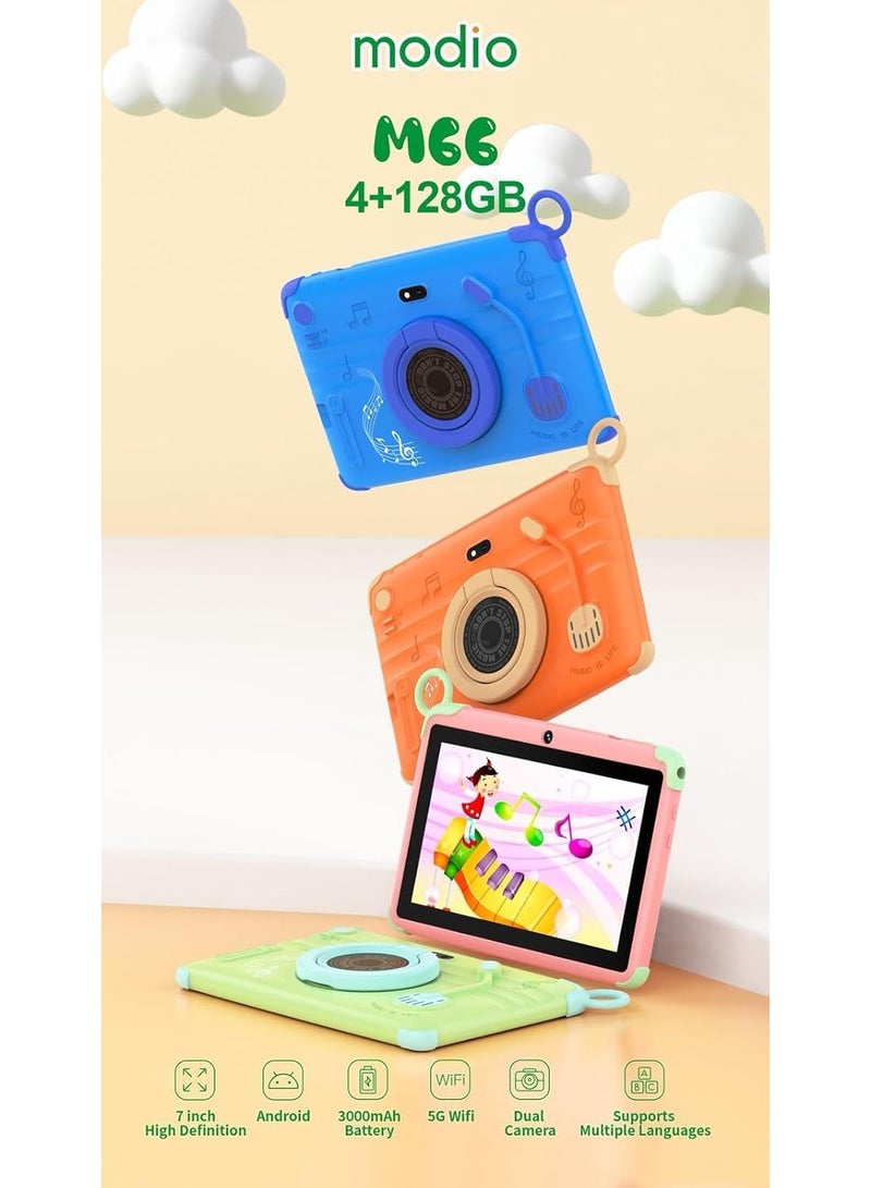 MODIO TAB M66 Kids Tablet, 7-inch HD Display, 4GB RAM 128GB Storage, Dual Camera, 5G WiFi, 3000mAh Battery - Image 3