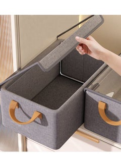 Generic Clothes and closet organizer box with cover - fabric material x metal support ML  - Image 3