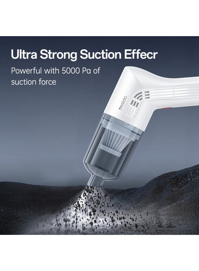 YESIDO VC10 Handheld Vacuum Cleaner 5000PA Suction Power 45500RPM Home Car Cleaning Tool - Image 3