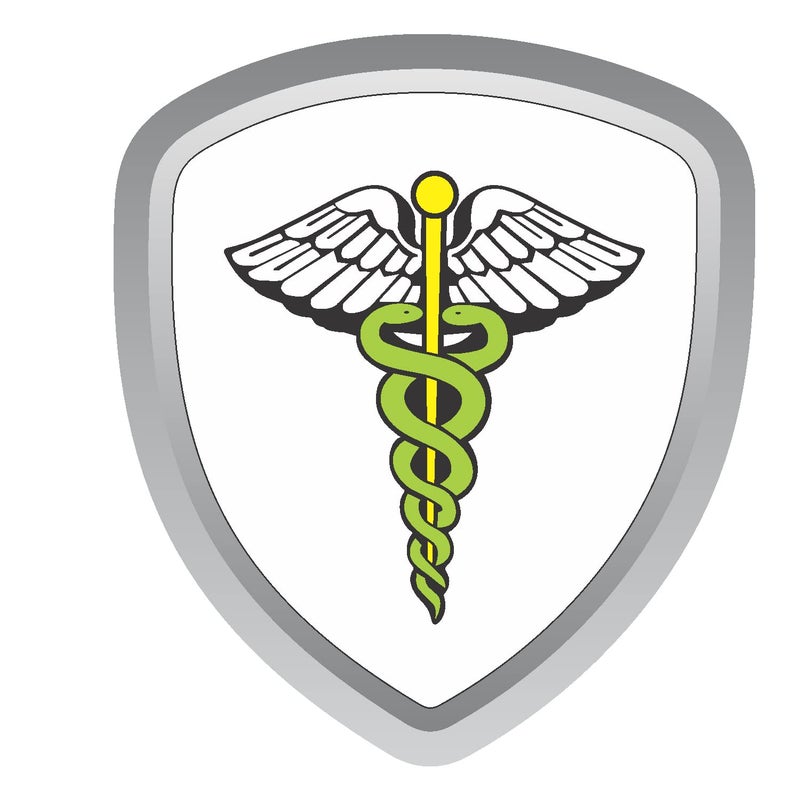 Allure Auto® (Doctor) 1 Pcs 3D Sticker Emblem Badge Logo, 3M Strong Self-Adhesive Waterproof (Size - 9.8 cm X 8.7 Cm) Compatible for Handa CTY - Image 4