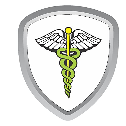 Allure Auto® (Doctor) 1 Pcs 3D Sticker Emblem Badge Logo, 3M Strong Self-Adhesive Waterproof (Size - 9.8 cm X 8.7 Cm) Compatible for Handa CTY - Image 1