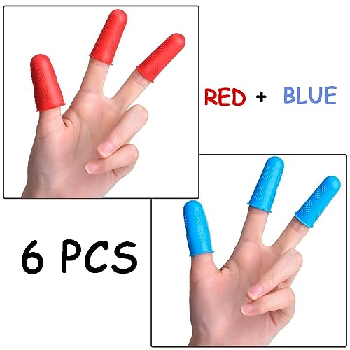 Gozaqe Finger Gloves Silicone Finger Protectors 3 Sizes Rubber Finger Caps Finger Pads Suitable for Counting, Collating, Writing, Sorting Tasks Hot Glue Gun and Sports Supplies (S, M, L)3 Piece - Image 3