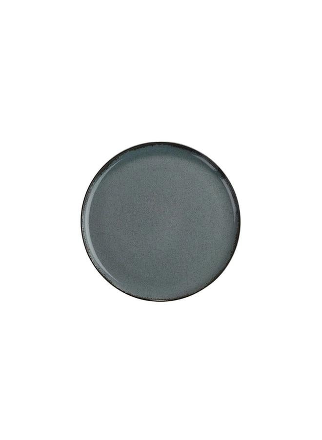 Kutahya Moderna Porcelain Round Flat Dinner Plate Blue Grey 19cm MOD19DU730P01 - Image 1
