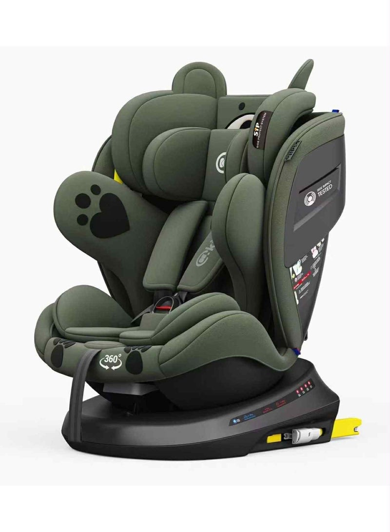 Kidilo 360 Rotation Isofix Car Seat Designed Specifically for Child Safety, Padded Cabotne, Perfect Choice for Families on the Go