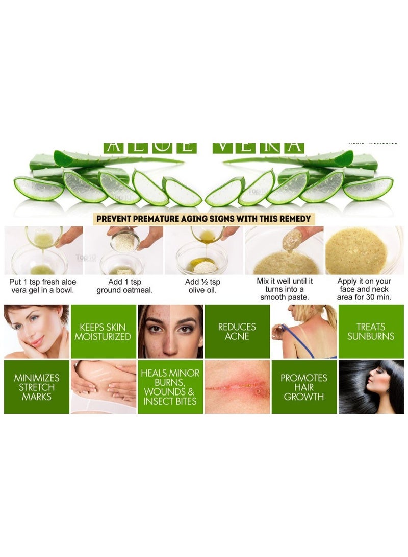 KAZIMA Combo of Aloe Vera Gel 1Kg & Almond Carrier Oil 15ml - 100% Pure & Natural for Skin, Face, Acne Scars, Hair, Moisturizer & Dark Circles (Combo of 2) - Image 4