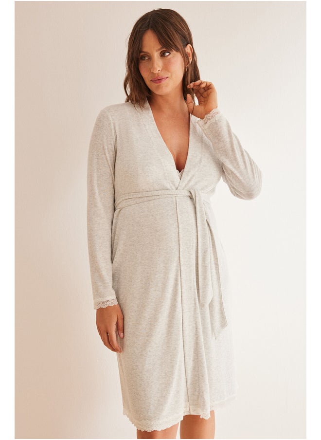 women'secret - رداء الحمل المضلع - Image 1
