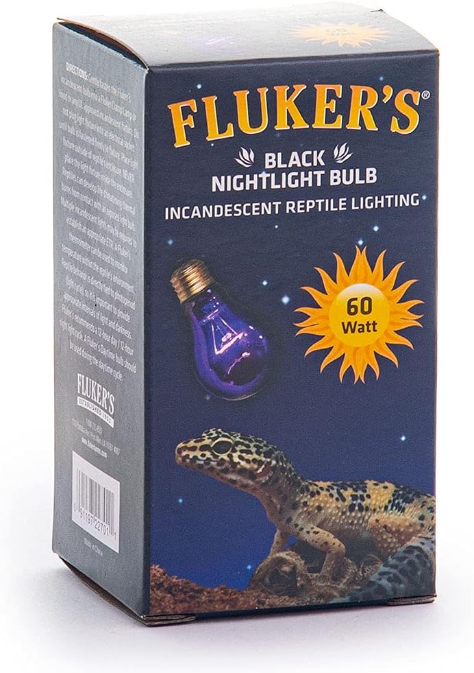 Fluker's Black Nightlight Bulb for Reptiles - 60 Watt Incandescent Lighting - Image 2