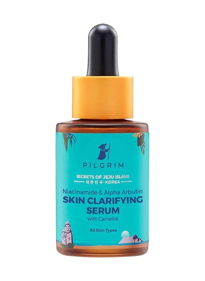 PILGRIM Niacinamide 5% + Alpha Arbutin 1% Skin Clarifying Serum for acne And acne marks  All Skin Types  For Men And Women  30ml  - Image 1