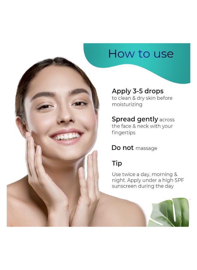 PILGRIM Niacinamide 5% + Alpha Arbutin 1% Skin Clarifying Serum for acne And acne marks  All Skin Types  For Men And Women  30ml  - Image 3