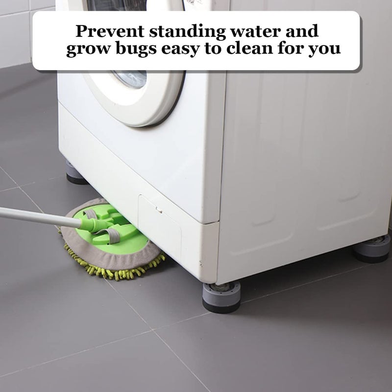 Y MOX Y MOX Washing Machine Foot Pads for Anti Vibration Anti Walk Washer and Dryer Anti Slip Shock Absorber and Noise Cancelling Washer Machine Support Washer Machine Stand Stabilizer Set of 4Grey  - Image 5