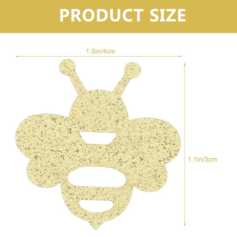 Bee Theme Yellow Paper Confetti 180pcs Birthday Party Decorative Table Scatter - Image 3