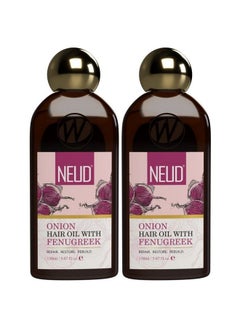 Neud Premium Onion Hair Oil With Fenugreek For Men & Women 2 Pack (150Ml Each) - pzsku/ZF099194FB0A906ECBA58Z/45/_/1679382283/03ad1b33-4040-4ed7-84f9-21b5a5ab65f8