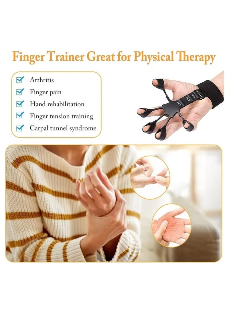 Generic Finger Strengthener – Adjustable Hand Gripper with 3 Resistance Levels for Grip Strength Training, Finger Rehabilitation & Physical Therapy – Finger Exerciser for Musicians, Athletes, Rock Climbers, Recovery & Carpal Tunnel Relief  - Image 5