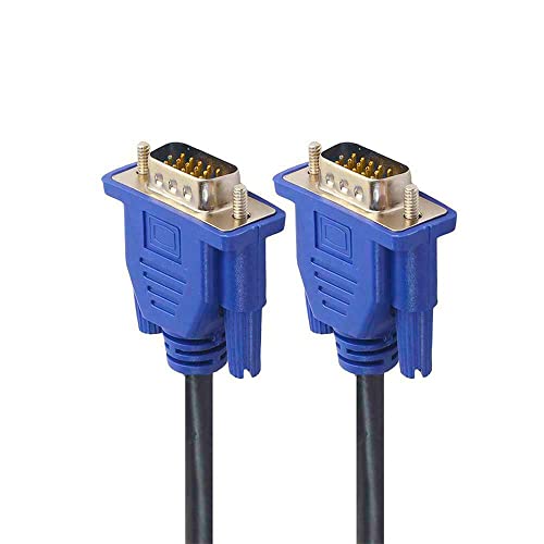 Les Bon Amis 1.5 Meter Computer VGA Cable Male to Male Monitor Cable Connector Ideal for PC, Laptops, TVs, Projectors, and Gaming Consoles VGA Plug Port - 1.5M, Black and Blue - Image 3