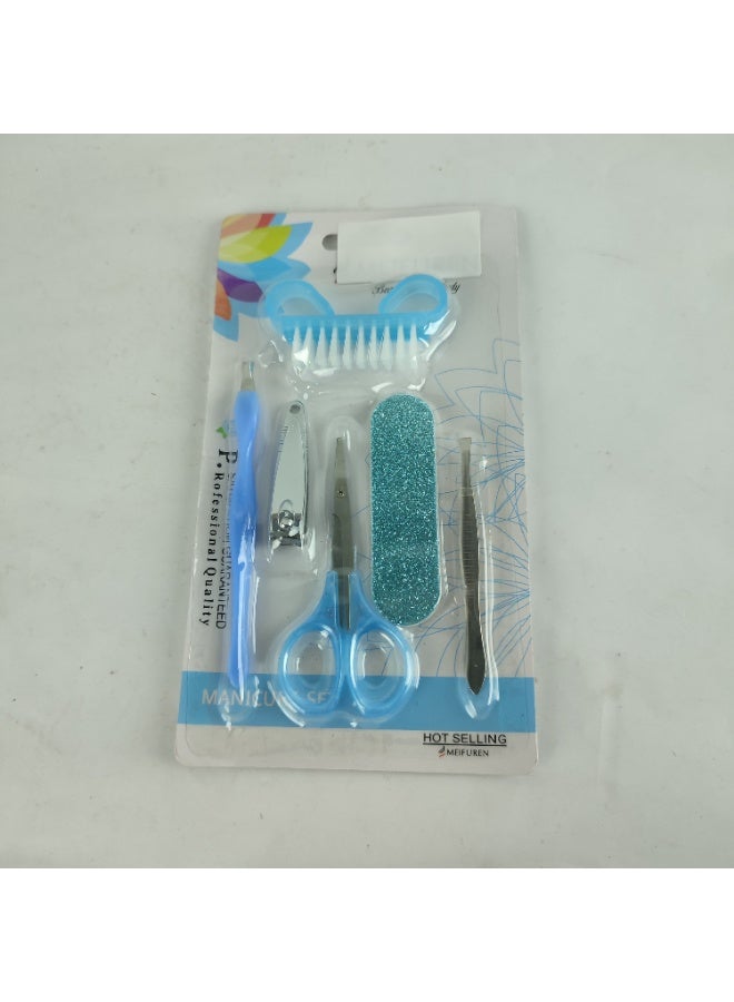 Multi-colored pedicure and manicure nail care set - Image 3