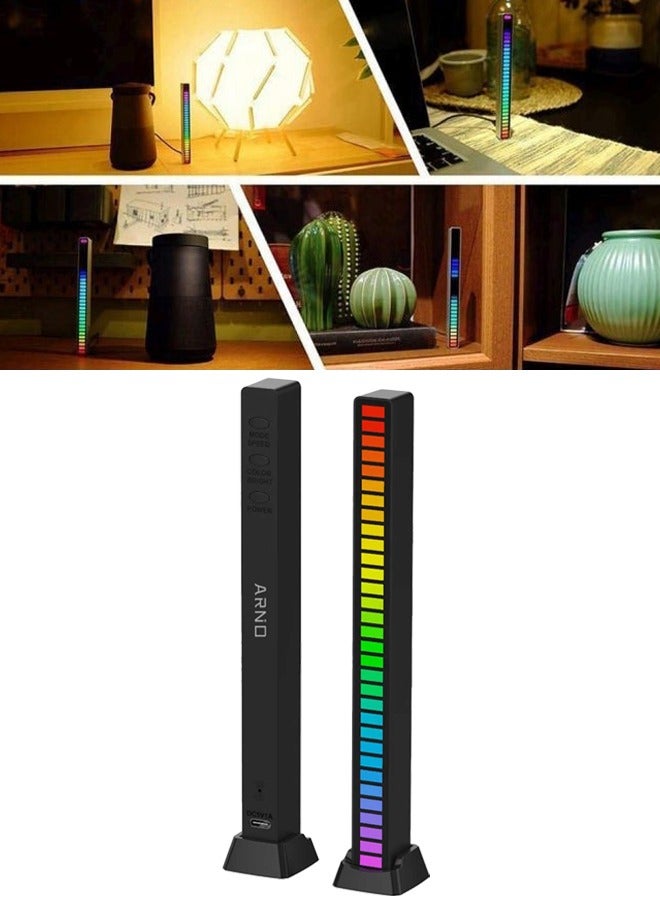 ARNOTEC RGB LED Strip Light Music Sound Control Pickup Rhythm Ambient Lamp Atmosphere Night Lights For Bar Car Room TV Gaming Decoration - Image 1