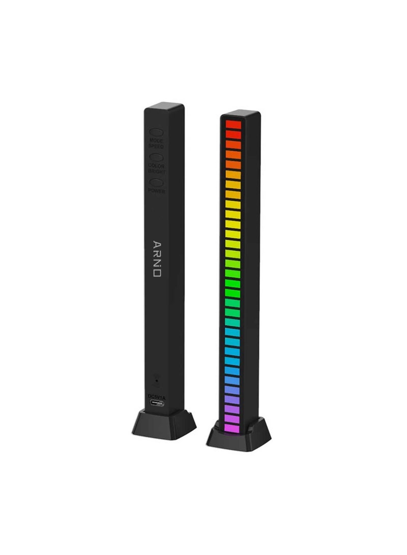ARNOTEC RGB LED Strip Light Music Sound Control Pickup Rhythm Ambient Lamp Atmosphere Night Lights For Bar Car Room TV Gaming Decoration - Image 2