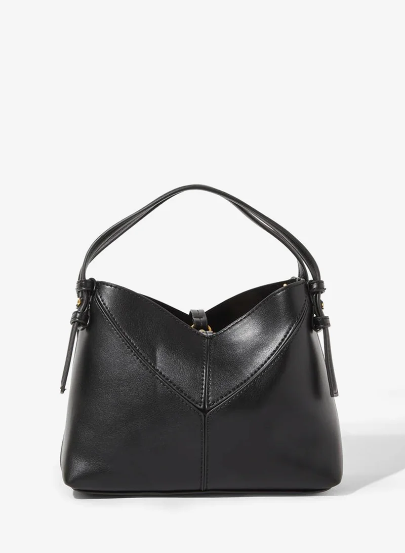 Styli Black Handbag with Purse