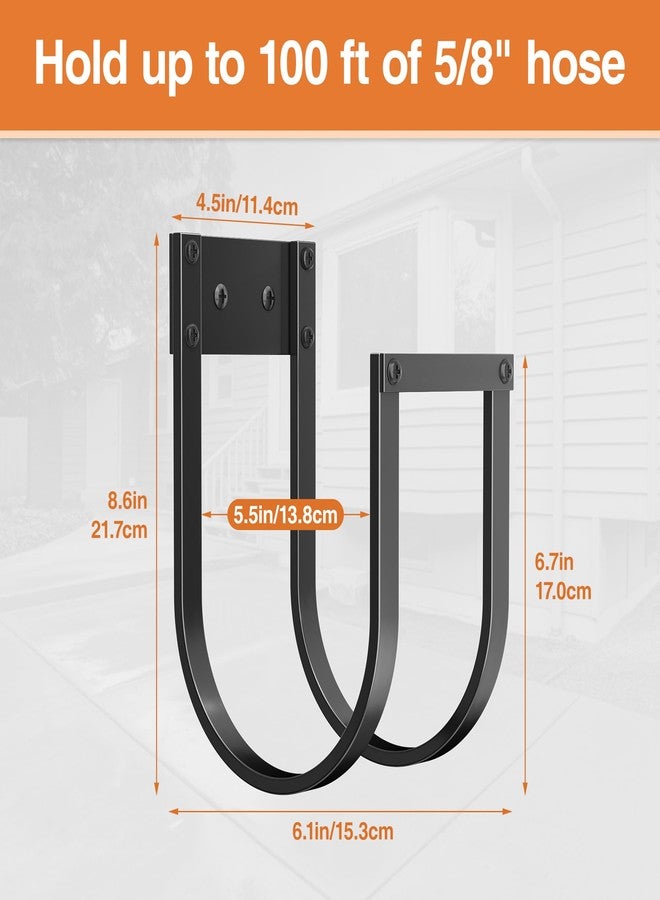 pickpiff Garden Hose Holder Wall Mount - Heavy Duty Metal Water Hose Hanger for Outside, Durable Hose Hook for Garden, Garage, or Yard Storage - Image 5