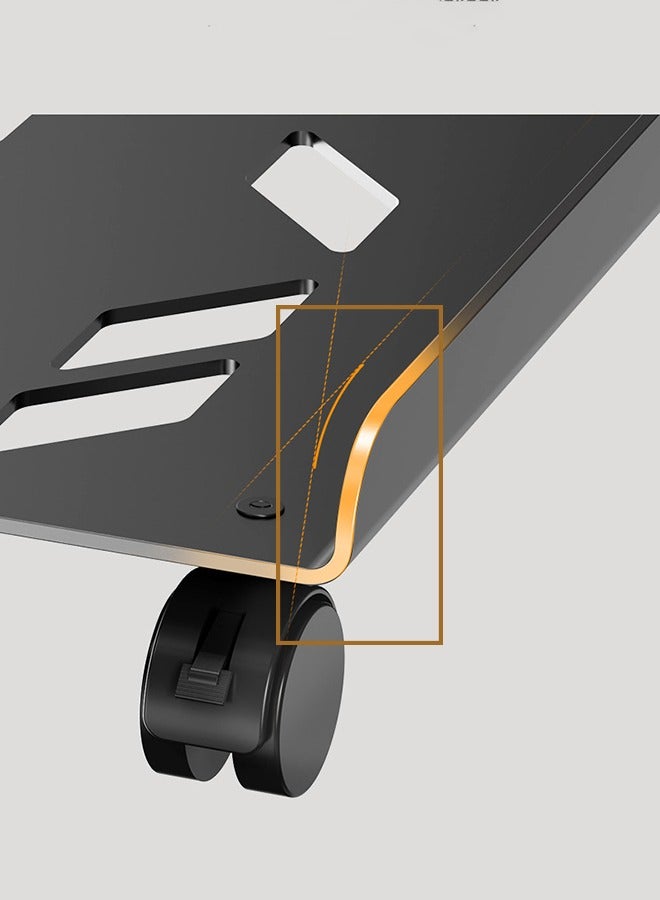 HOOPZOZA Universal Computer CPU Holder Width-adjustable Heavy Duty Ventilated 360°Mobile CPU Stand Computer Tower Stand with Locking Caster Fits Most Gaming PC Under Home Office Desk - Image 4