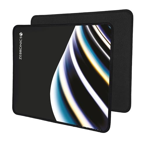 ZEBRONICS MSP-X2 Mouse Pad, for Speed and Precision Operation, Smooth Cloth Surface, Roll and Go, Optimised for All Mouse Sensors, Anti Slip Rubber Base, Surface of 260 x 210 mm - Image 2